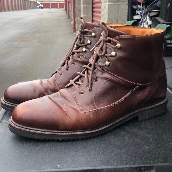 Cole Haan 6292 Mens Dark Brown Leather Leather Ankle Chukka Boots Size 13M - Picture 7 of 15